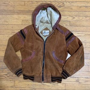 Vintage Bergman’s leather bomber jacket